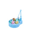 Silent Family Fun Rotating Fishing Disk Clip - Blue
